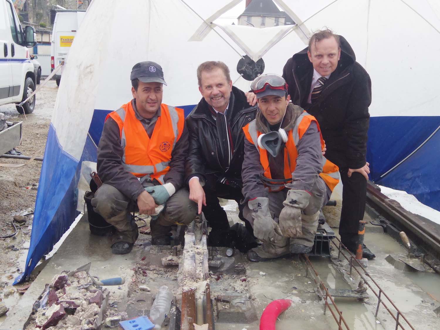 Dernière soudure le 30 janvier 2013 sur le pont Wilson